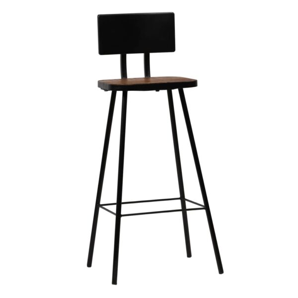 vidaXL Bar Stools 2 pcs Solid Reclaimed Wood - Image 9