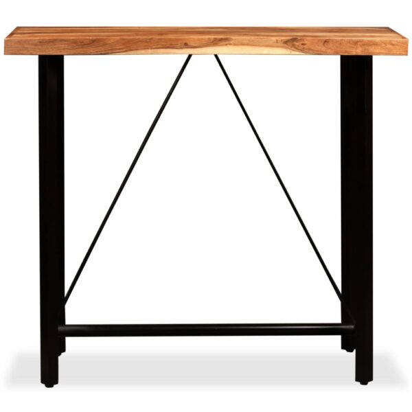 vidaXL Bar Table Solid Acacia Wood 47.2"x23.6"x42.1" - Image 2