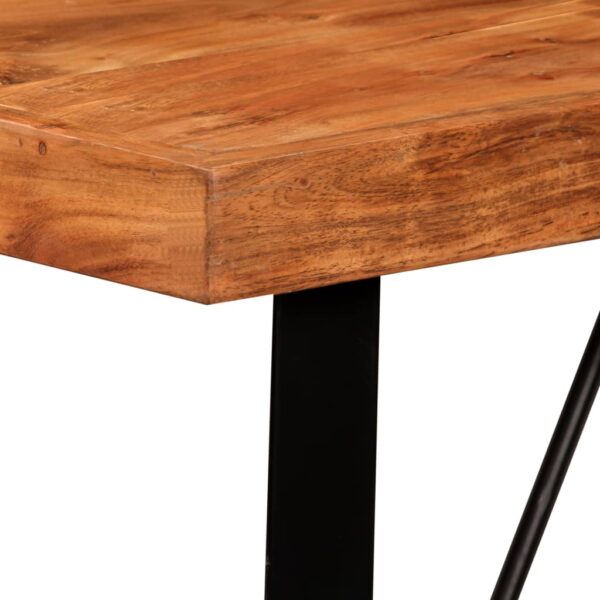 vidaXL Bar Table Solid Acacia Wood 47.2"x23.6"x42.1" - Image 3