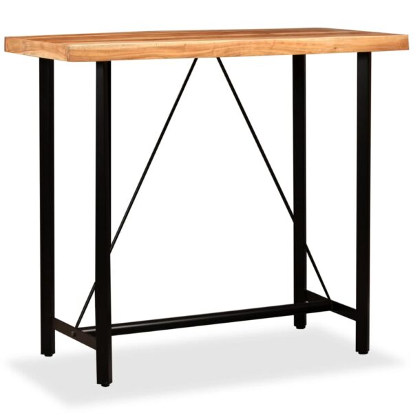 vidaXL Bar Table Solid Acacia Wood 47.2"x23.6"x42.1" - Image 8