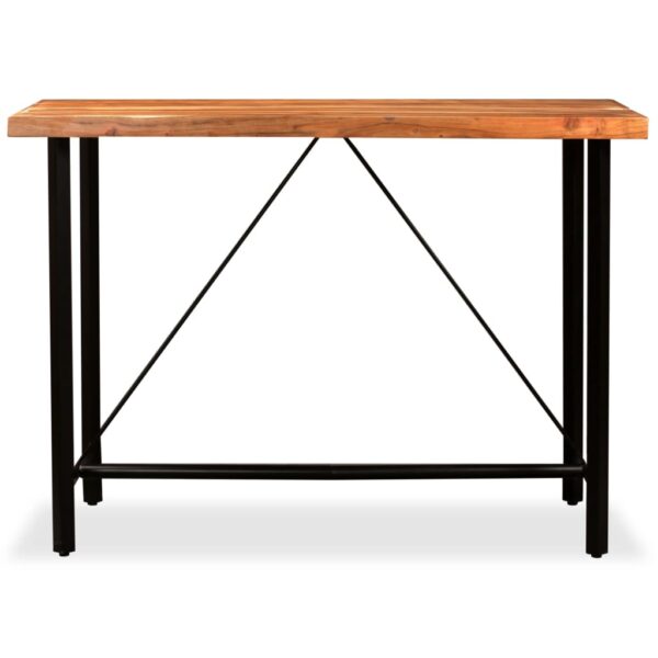 vidaXL Bar Table Solid Acacia Wood 59"x27.6"x42.1" - Image 2