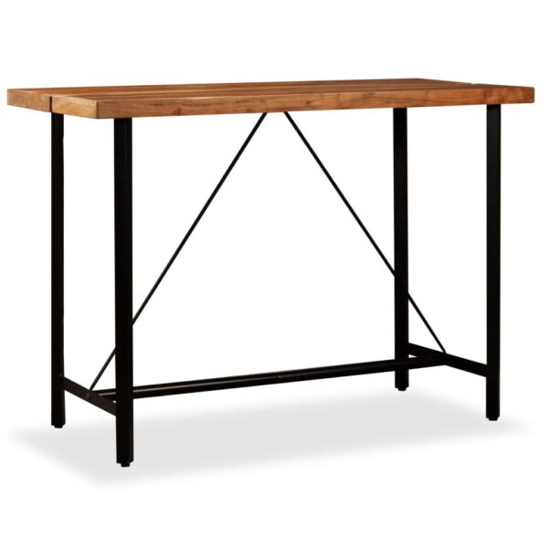 vidaXL Bar Table Solid Acacia Wood 59"x27.6"x42.1" - Image 11