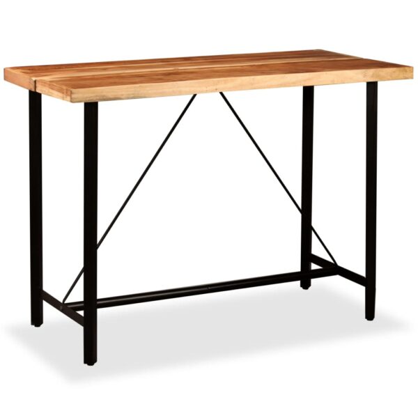 vidaXL Bar Table Solid Acacia Wood 59"x27.6"x42.1" - Image 12