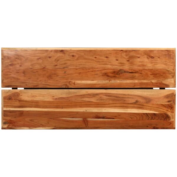 vidaXL Bar Table Solid Acacia Wood 59"x27.6"x42.1" - Image 3