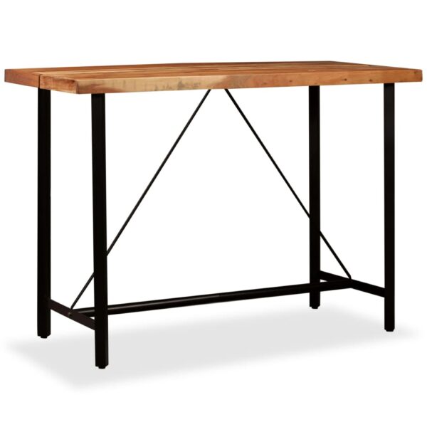 vidaXL Bar Table Solid Acacia Wood 59"x27.6"x42.1" - Image 10