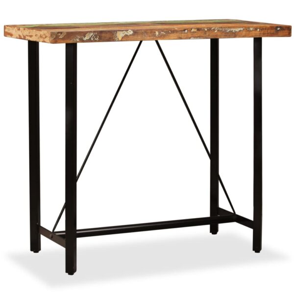 vidaXL Bar Table Solid Reclaimed Wood 47.2"x23.6"x42.1"