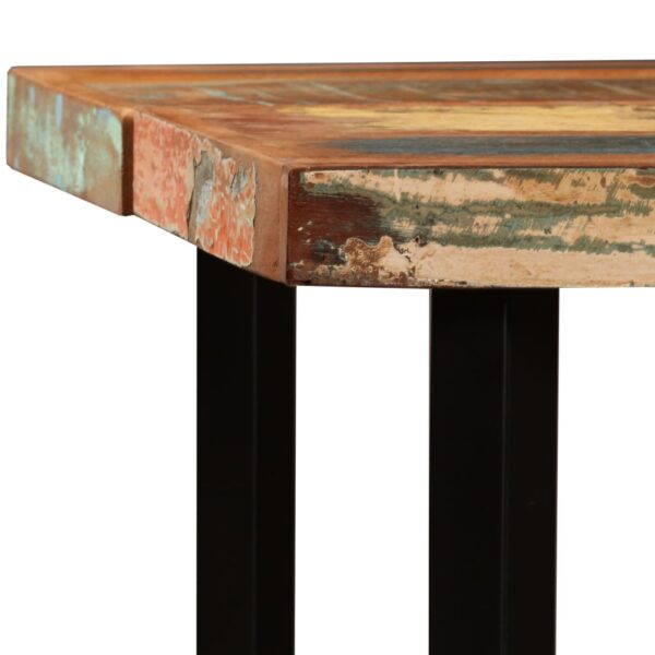 vidaXL Bar Table Solid Reclaimed Wood 59"x27.6"x42.1" - Image 3