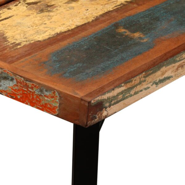 vidaXL Bar Table Solid Reclaimed Wood 59"x27.6"x42.1" - Image 5