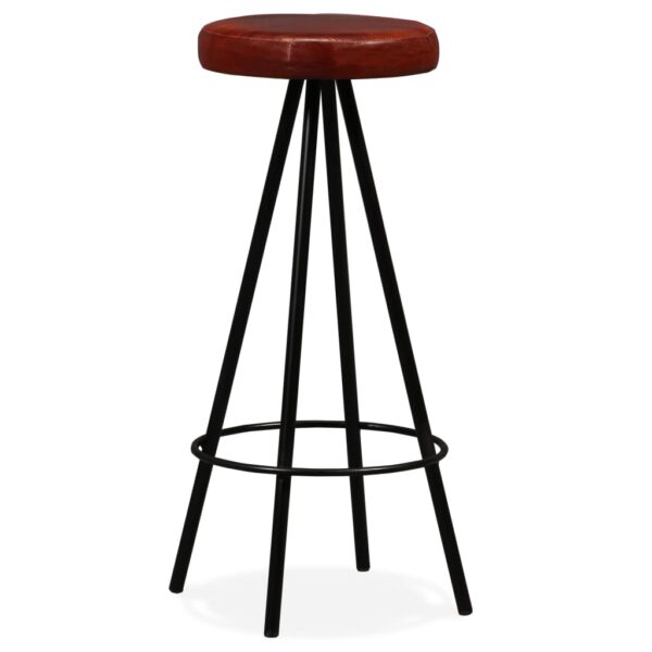 vidaXL Bar Stools 2 pcs Real Leather - Image 10