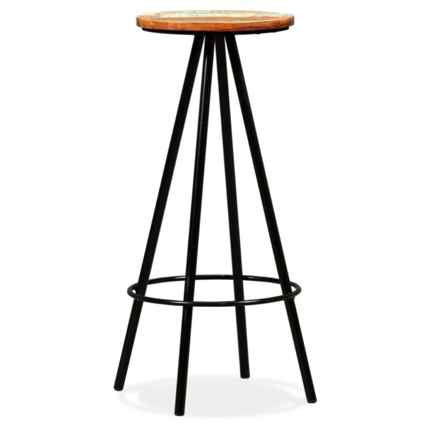 vidaXL Bar Stools 2 pcs Solid Reclaimed Wood - Image 2