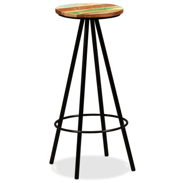 vidaXL Bar Stools 2 pcs Solid Reclaimed Wood - Image 11