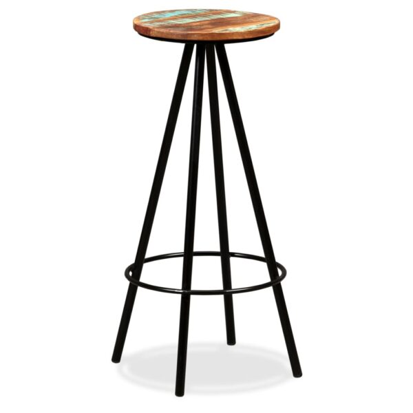 vidaXL Bar Stools 2 pcs Solid Reclaimed Wood - Image 12