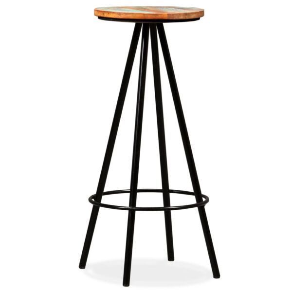 vidaXL Bar Stools 2 pcs Solid Reclaimed Wood - Image 8