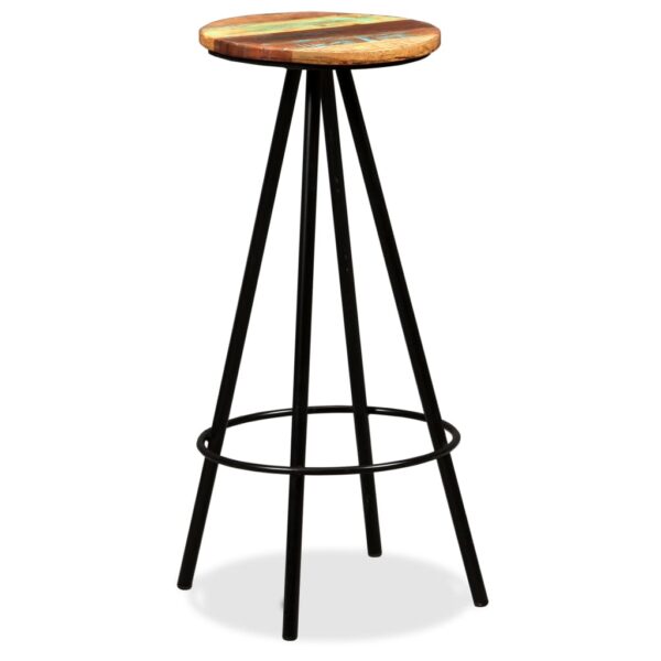 vidaXL Bar Stools 2 pcs Solid Reclaimed Wood - Image 10