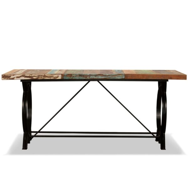 vidaXL Dining Table Solid Reclaimed Wood 70.9" - Image 3