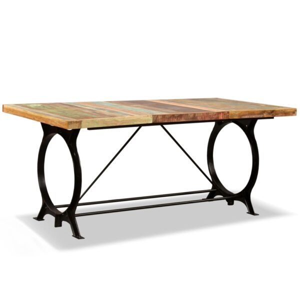 vidaXL Dining Table Solid Reclaimed Wood 70.9" - Image 9