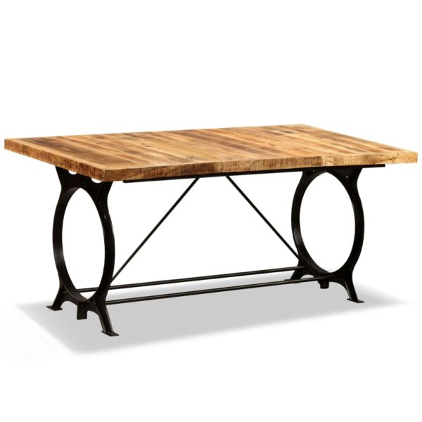 vidaXL Dining Table Solid Rough Mango Wood 70.9" - Image 12