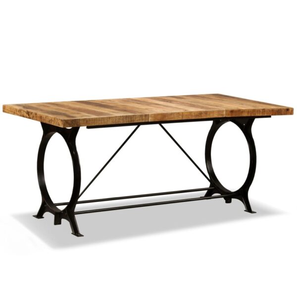 vidaXL Dining Table Solid Rough Mango Wood 70.9" - Image 10