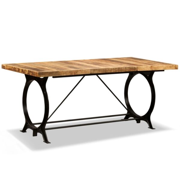 vidaXL Dining Table Solid Rough Mango Wood 70.9" - Image 11