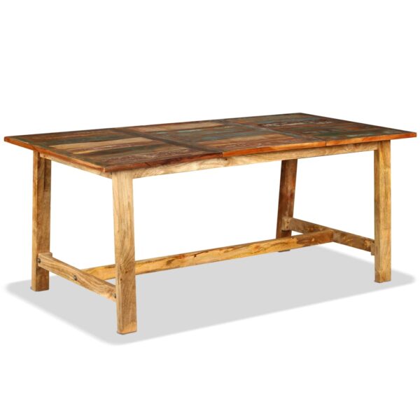 vidaXL Dining Table Solid Reclaimed Wood 70.9" - Image 2