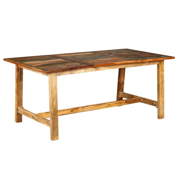 vidaXL Dining Table Solid Reclaimed Wood 70.9" - Image 3