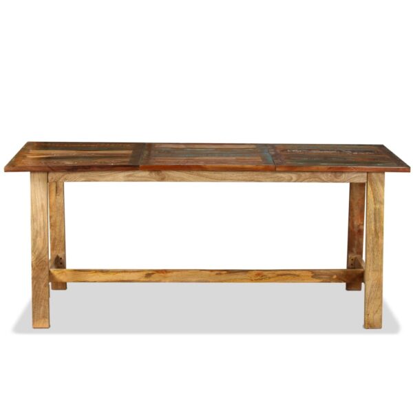 vidaXL Dining Table Solid Reclaimed Wood 70.9" - Image 4