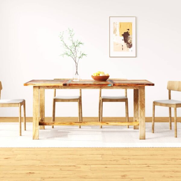 vidaXL Dining Table Solid Reclaimed Wood 70.9"