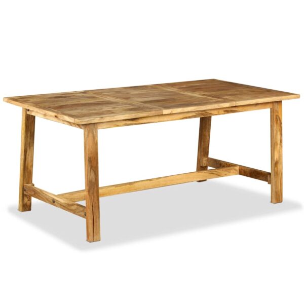 vidaXL Dining Table Solid Mango Wood 70.9" - Image 2