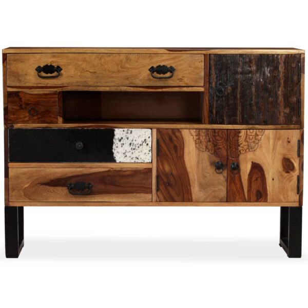 vidaXL Sideboard Solid Sheesham Wood 45.3"x11.8"x31.5" - Image 4