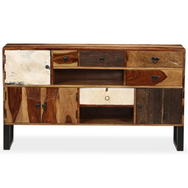 vidaXL Sideboard Solid Sheesham Wood 55.1"x11.8"x31.5" - Image 5