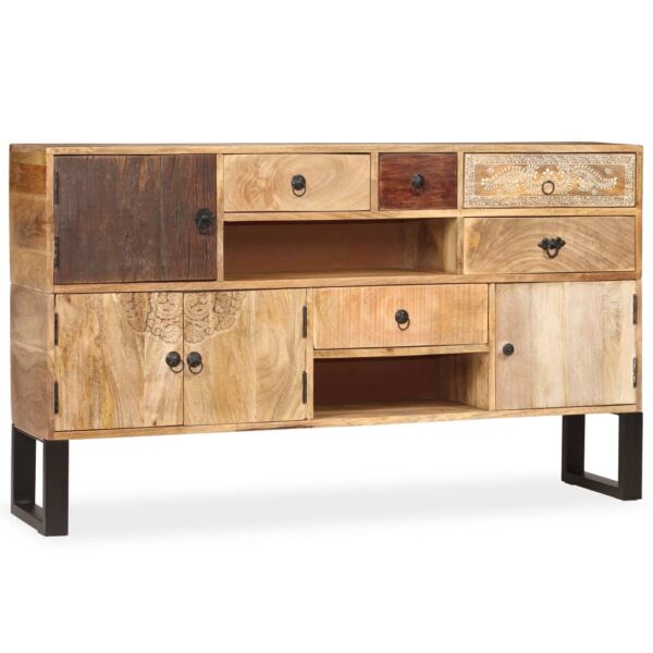 vidaXL Sideboard Solid Mango Wood 55.1"x11.8"x31.5" - Image 11