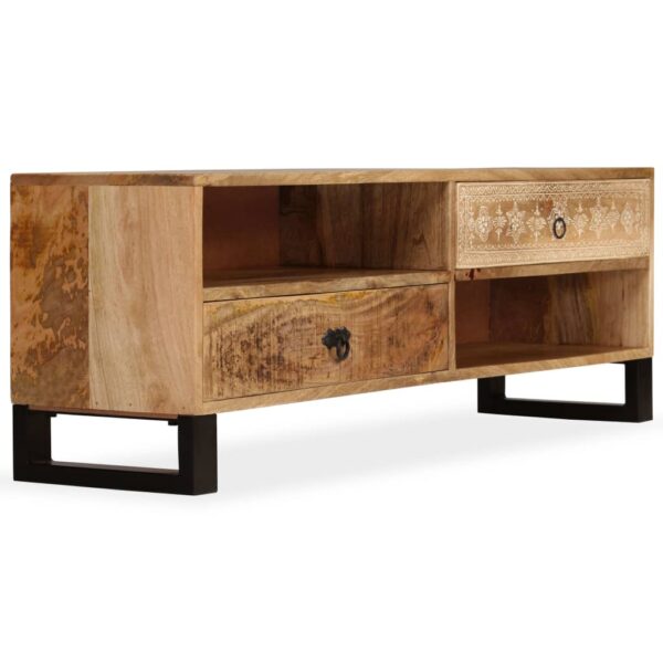 vidaXL TV Stand Solid Wood Mango 47.2"x11.8"x15.7" - Image 2