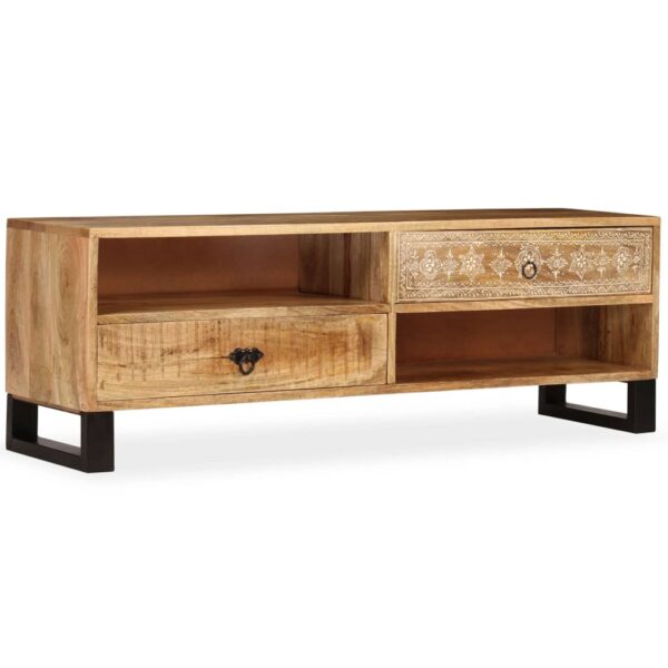 vidaXL TV Stand Solid Wood Mango 47.2"x11.8"x15.7" - Image 11