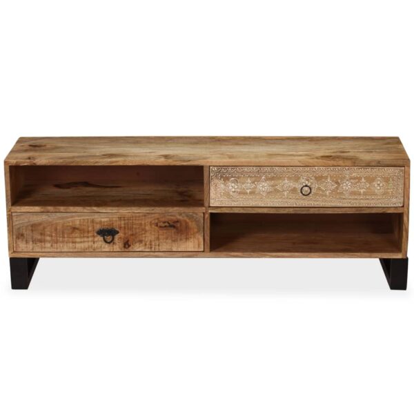 vidaXL TV Stand Solid Wood Mango 47.2"x11.8"x15.7" - Image 3