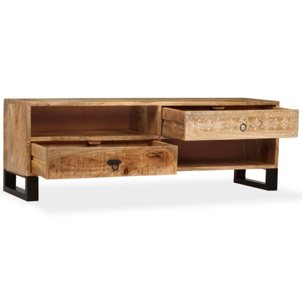 vidaXL TV Stand Solid Wood Mango 47.2"x11.8"x15.7" - Image 4