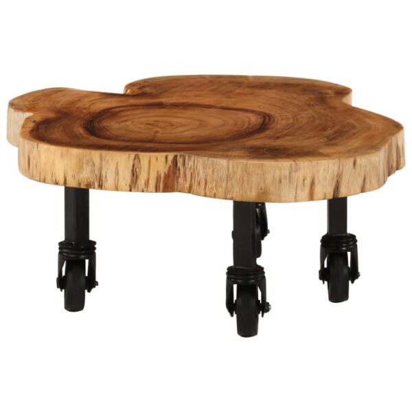 vidaXL Coffee Table Solid Wood Acacia 23.6"x21.7"x9.8" - Image 11