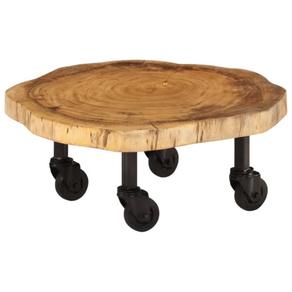 vidaXL Coffee Table Solid Wood Acacia 23.6"x21.7"x9.8" - Image 9