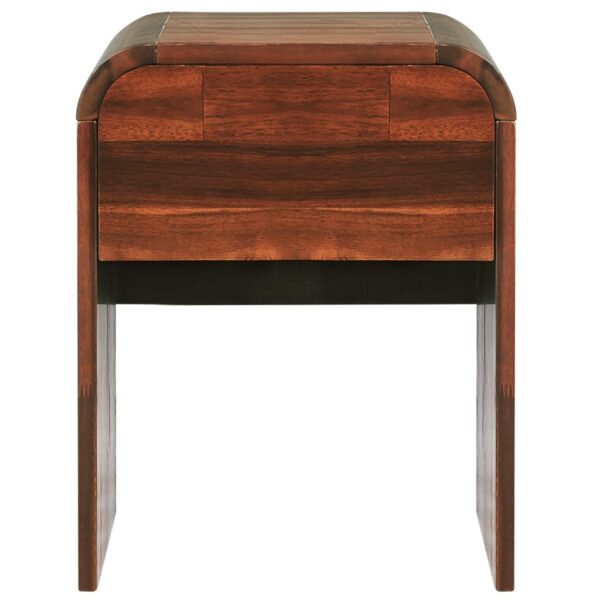 vidaXL Nightstand 16.3"x16.5"x20.4" Solid Acacia Wood - Image 3