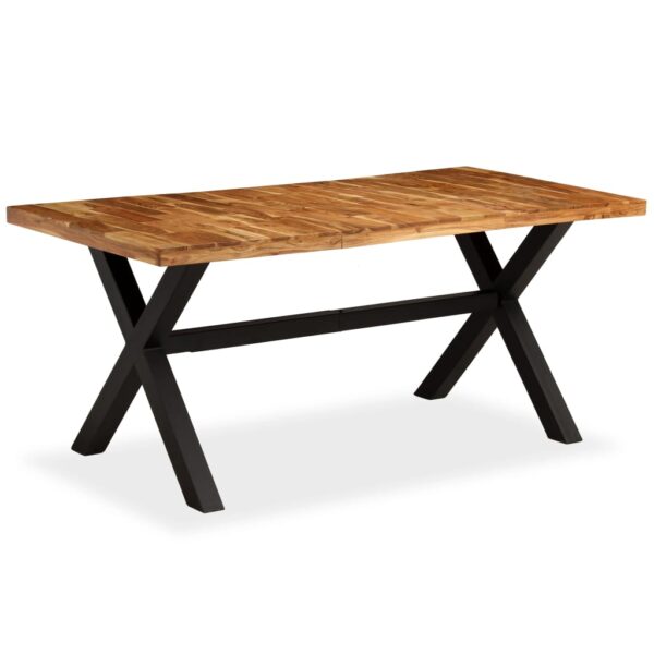 vidaXL Dining Table Solid Acacia and Mango Wood 70.9"x35.4"x29.9"