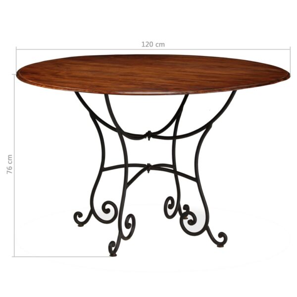 vidaXL Dining Table Solid Acacia Wood with Honey Finish 47.2"x29.9" - Image 12