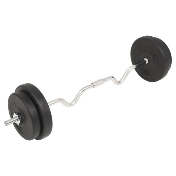 vidaXL Barbell Set 66.1 lb - Image 2