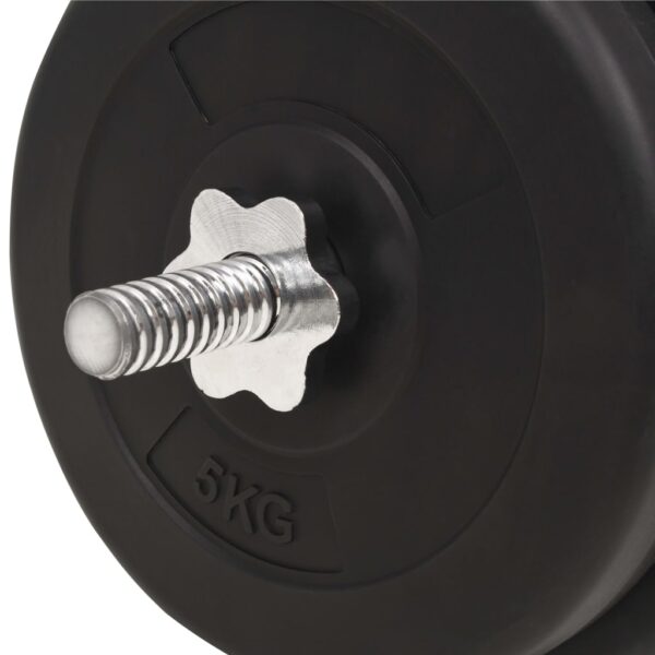 vidaXL Barbell Set 66.1 lb - Image 5