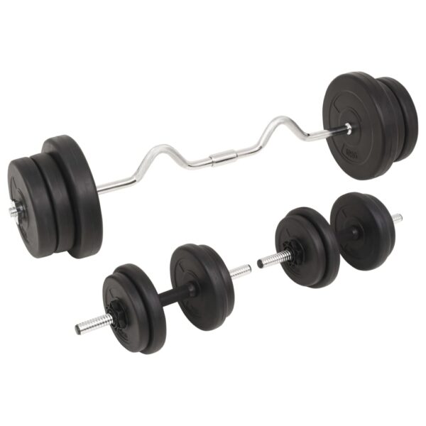 vidaXL Barbell and Dumbbell Set 132.3 lb - Image 2