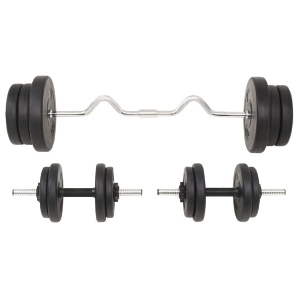 vidaXL Barbell and Dumbbell Set 132.3 lb - Image 3