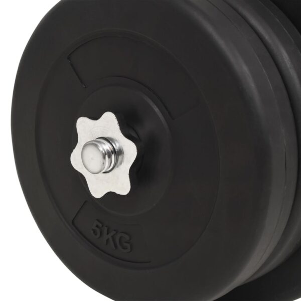 vidaXL Barbell and Dumbbell Set 132.3 lb - Image 9