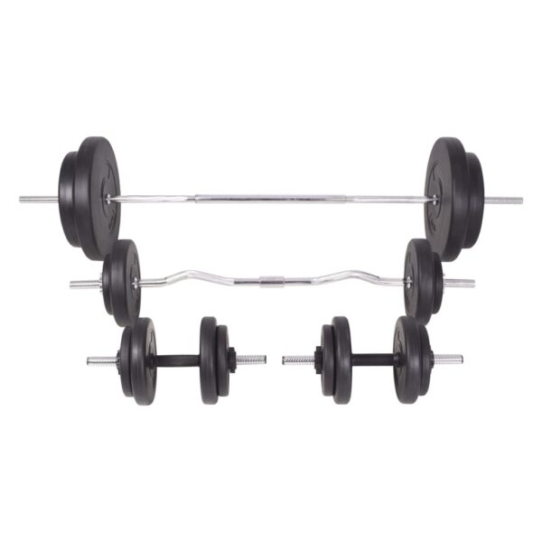 vidaXL Barbell and Dumbbell Set 198.4 lb - Image 3