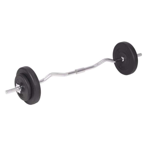 vidaXL Barbell and Dumbbell Set 198.4 lb - Image 4