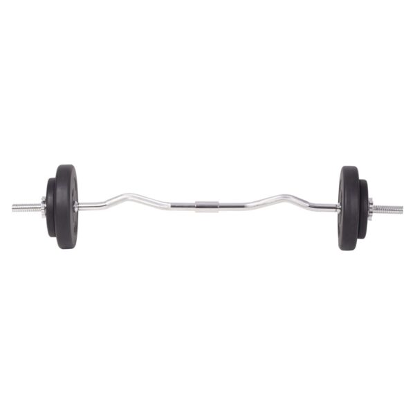 vidaXL Barbell and Dumbbell Set 198.4 lb - Image 5