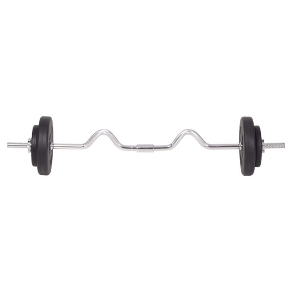 vidaXL Barbell and Dumbbell Set 198.4 lb - Image 5