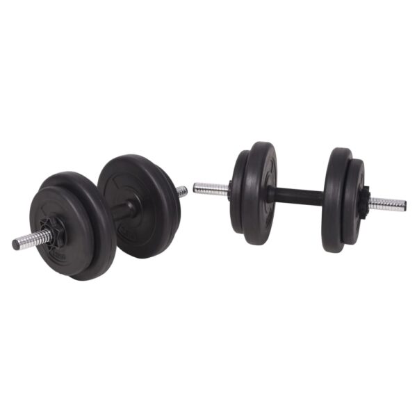 vidaXL Barbell and Dumbbell Set 198.4 lb - Image 8